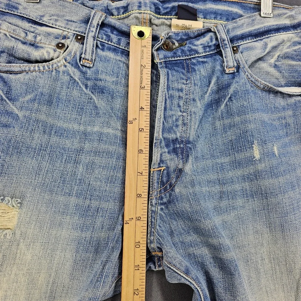 Abercrombie & Fitch Remsen Jeans Mens 32x32 Low Rise Slim Straight Button Fly
